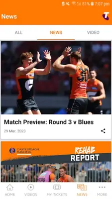 GWS Giants android App screenshot 4